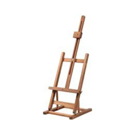 Wooden studio table easel - H-frame