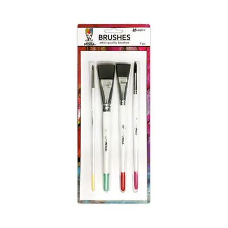 Dina Wakely Media Brushes 4 pack