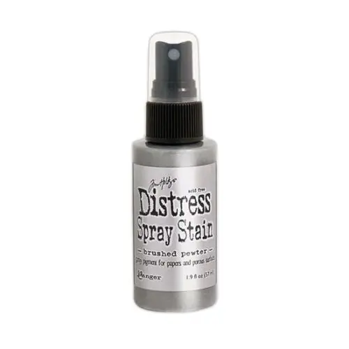 Metallic Brushed Pewter Distress Spray Stain