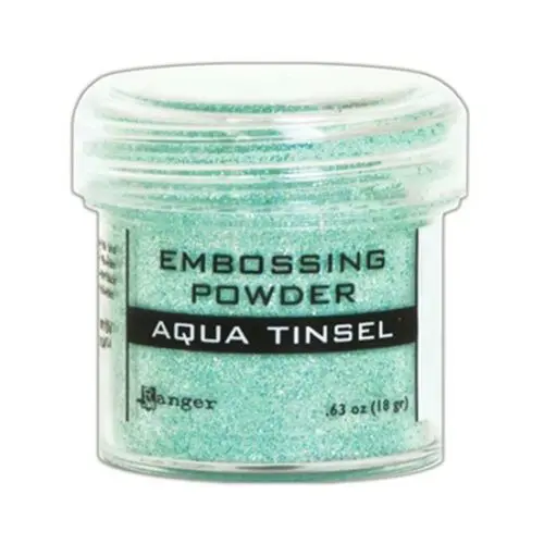 Ranger Speciality Embossing Powder : Aqua Tinsel