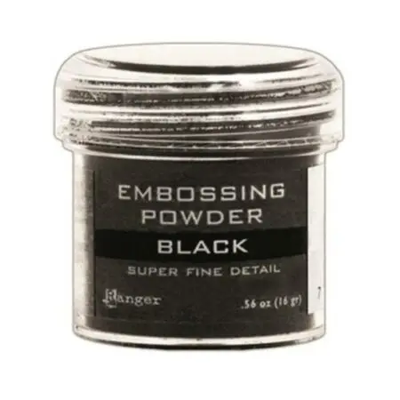 Black Super Fine Embossing Powder: Ranger