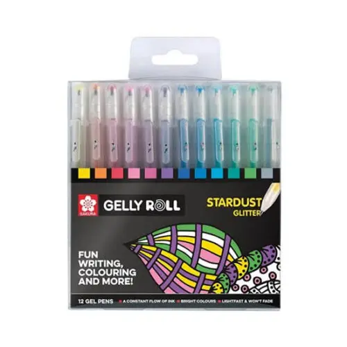 Sakura Gelly Roll Gel Ink Pen Set: Stardust 12's