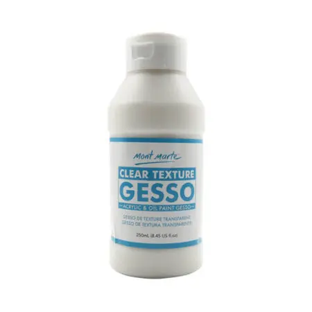 Mont Marte Texture Gesso 250ml: Clear