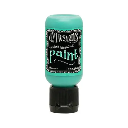 Vibrant Turquoise Dylusions Blendable Paint Flip Top