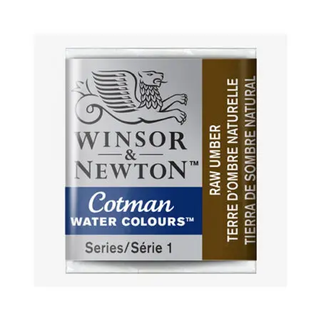 Raw Umber Winsor & Newton Cotman Half Pan