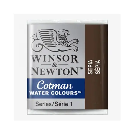 Sepia Winsor & Newton Cotman Half Pan