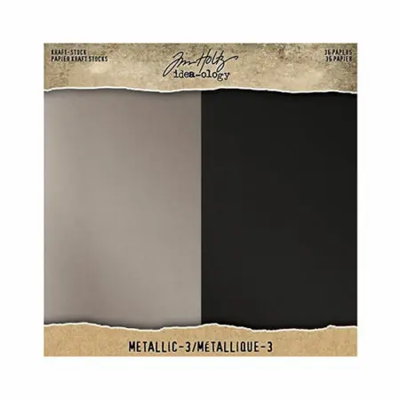 Kraft Stock Metallic Champagne / Onyx Black