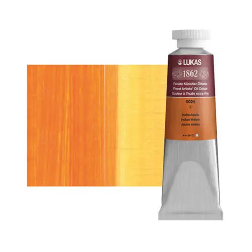 Indian Yellow Lukas 1862 Professional Oil Paint 37ml