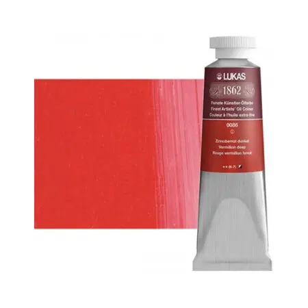 Vermillion Deep Lukas 1862 Professional Oil Paint 37ml