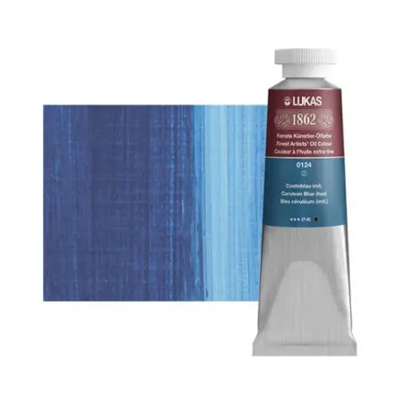 Cerulean Blue Hue Lukas 1862 Professional Oil Paint 37ml