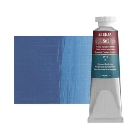 Manganese Cerulean Blue Lukas 1862 Professional Oil Paint 37ml