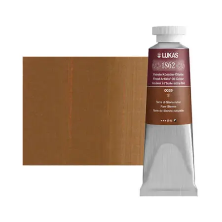 Raw Sienna Lukas 1862 Professional Oil Paint 37ml