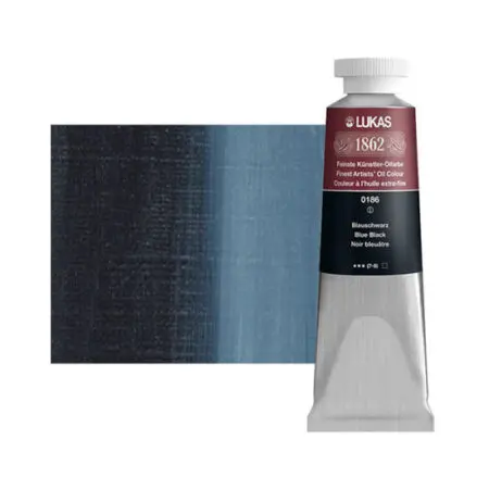 Blue Black Lukas 1862 Professional Oil Paint 37ml