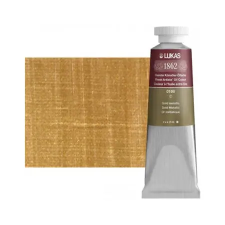 Metallic Gold Lukas 1862 Professional Oil Paint 37ml