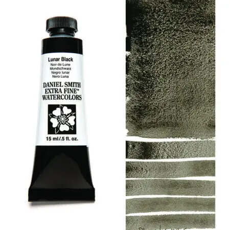 Lunar Black S1 Daniel Smith Watercolour 15ml