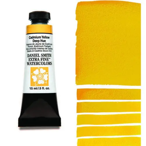 Cadmium Yellow Deep Hue S3 Daniel Smith Watercolour 15ml