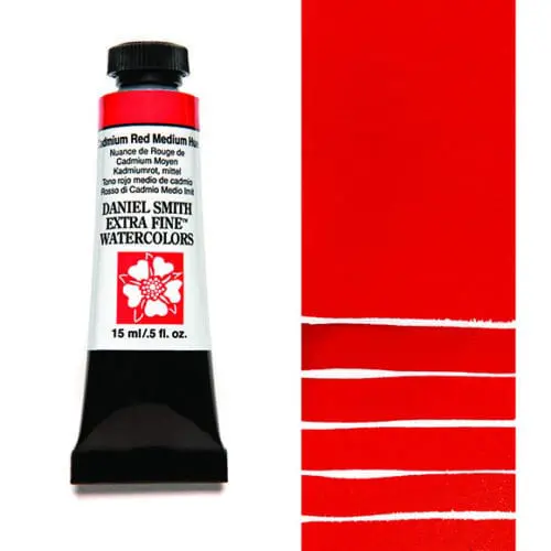 Cadmium Red Medium Hue S3 Daniel Smith Watercolour 15ml