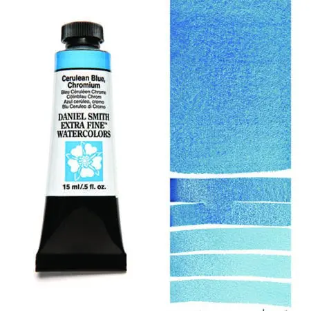 Cerulean Blue Chromium S2 Daniel Smith Watercolour 15ml