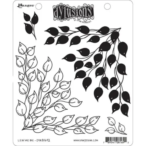 Leaf Me Be Dylusions Cling Stamp