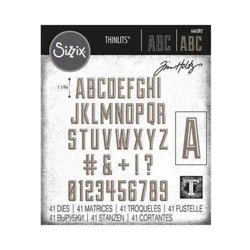 Alphanumeric Emporium by Tim Holtz Thinlits Die