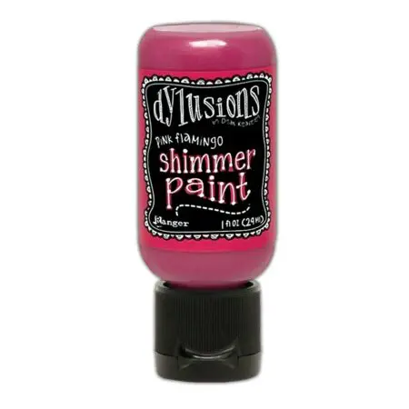 Pink Flamingo Dylusions Shimmer Paint 1oz