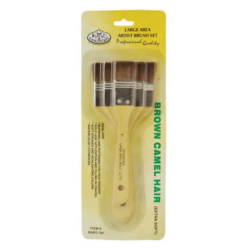 Royal & Langnickel Large Area Brush Set Camel Hair