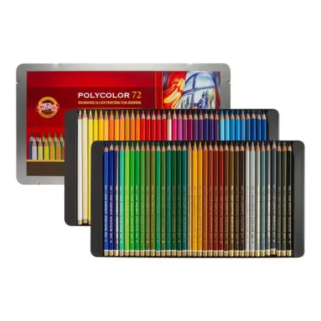 Set of 72 Koi-i-Noor Polycolor Pencils