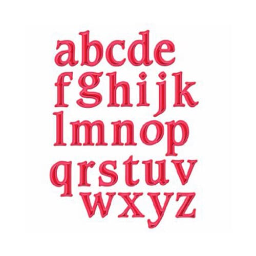 Font One Lowercase