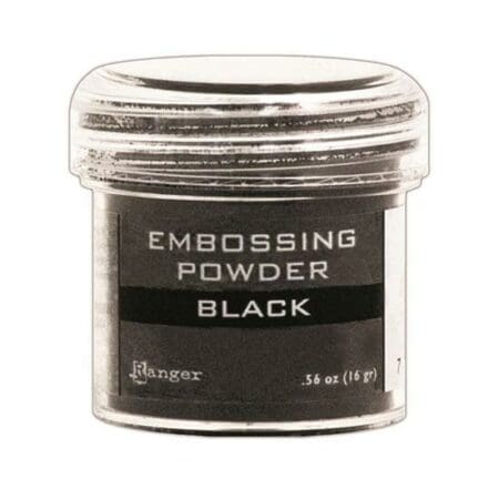 Black Embossing Powder: Ranger