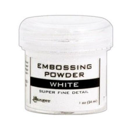 White Super Fine Embossing Powder: Ranger