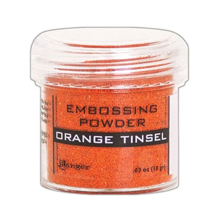 Orange Tinsel Embossing Powder