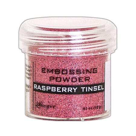 Raspberry Tinsel Embossing Powder