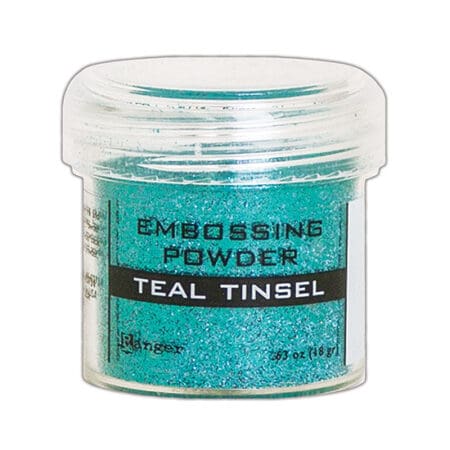 Teal Tinsel Embossing Powder