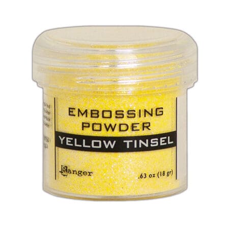 Yellow Tinsel Embossing Powder