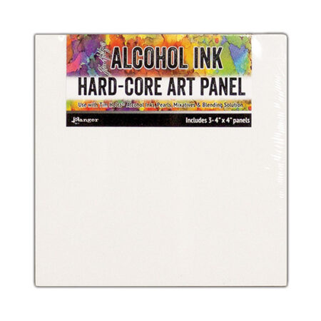 Tim Holtz Alcohol Ink Hard Core Art Panel: 4" x 4" (pk of 3)
