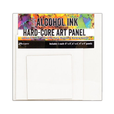 Tim Holtz Alcohol Ink Hard Core Art Panel: Square (pk of 3)