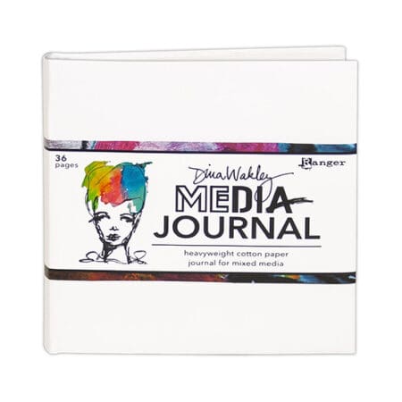 Dina Wakley Media 6x6 White Journal
