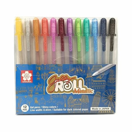 Sakura Gelly Roll Gel Ink Pen Set: Metallic 12's