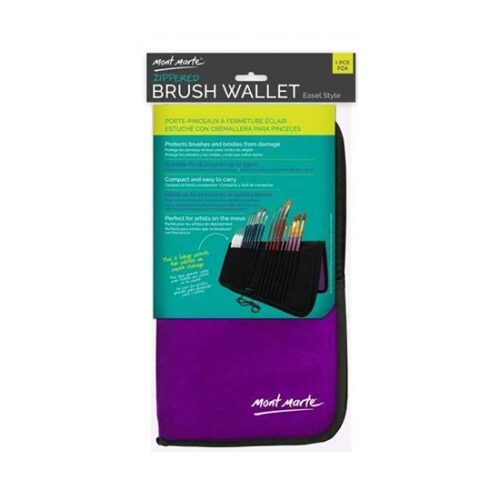 Mont Marte Zippered Brush Wallet