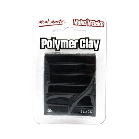 Mont Marte Polymer Clay: Black