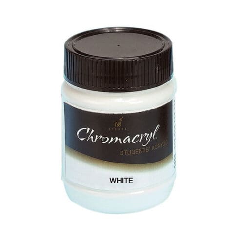 White 250ml Chromacryl Acrylic Paint