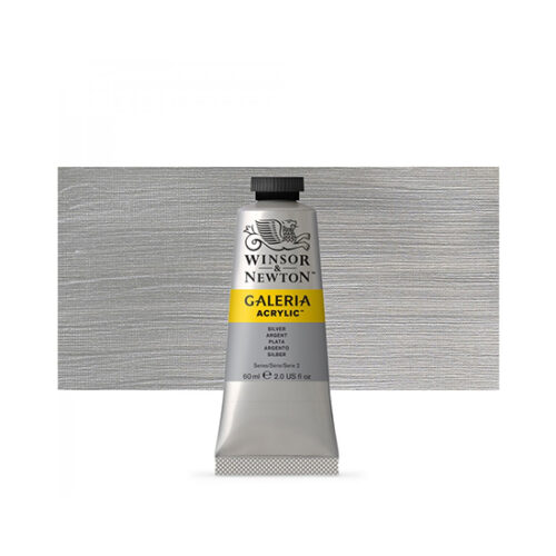 Metallic Silver Galeria Acrylic 60ml