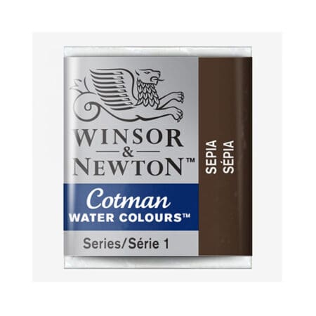 Sepia Winsor & Newton Cotman Half Pan
