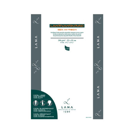 Lana Vanguard Pad 200gsm 10 sheet: 22cm x 32cm