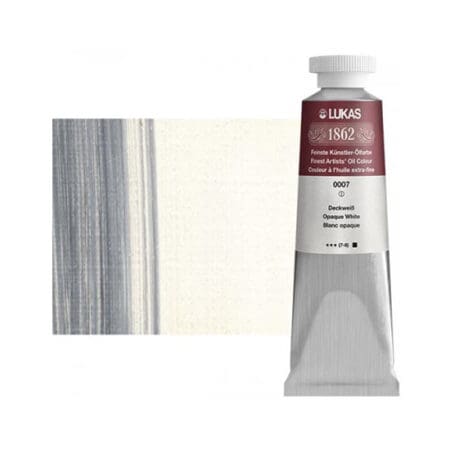 Opaque White Lukas 1862 Professional Oil Paint 37ml