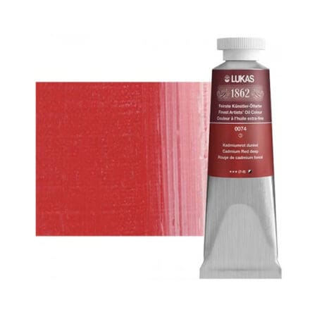 Cadmium Red Deep Lukas 1862 Professional Oil Paint 37ml