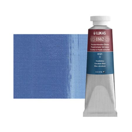 Cerulean Blue Lukas 1862 Professional Oil Paint 37ml