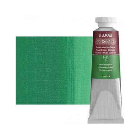 Permanent Green Lukas 1862 Professional Oil Paint 37ml
