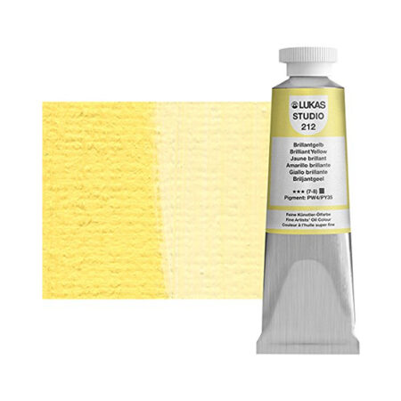Brilliant Yellow Lukas Studio Oil Paint 37ml