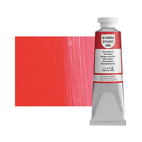 Vermillion Lukas Studio Oil Paint 37ml